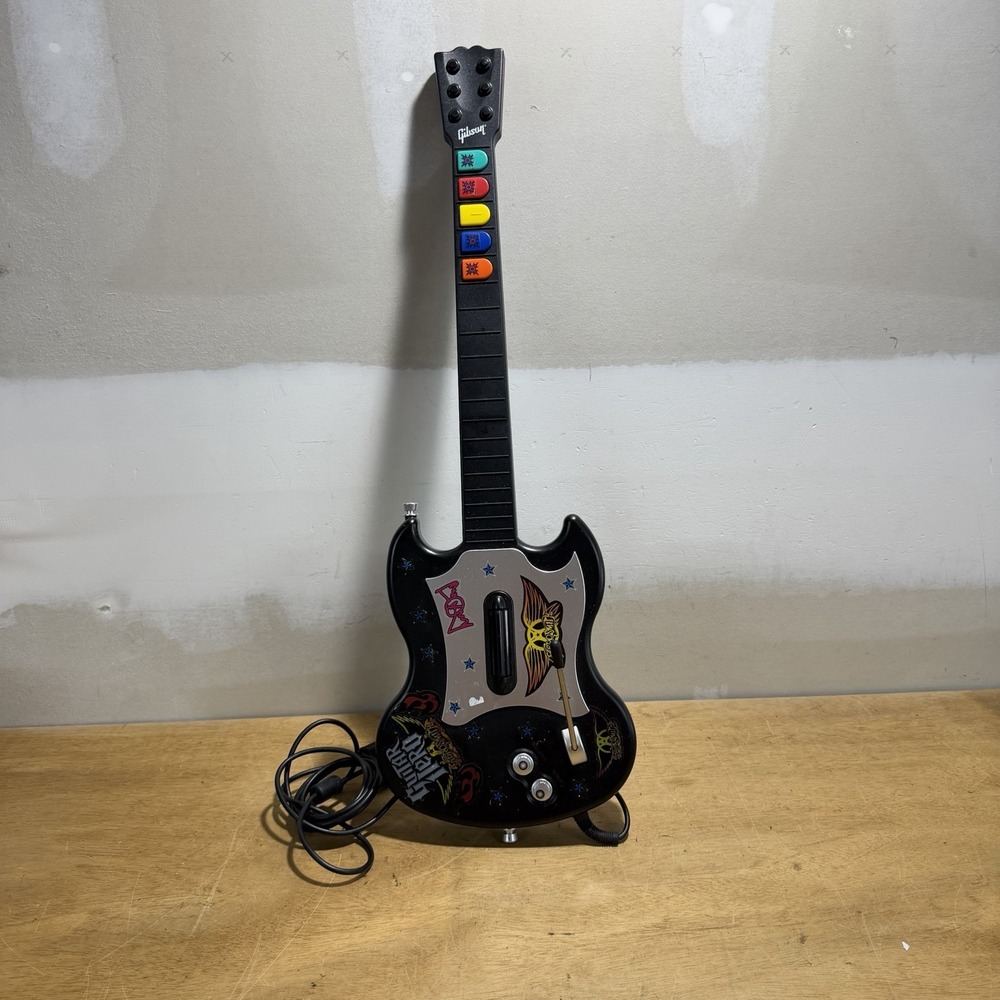 Guitar Hero Gibson RedOctane SG Wired PS2 PlayStation 2 Controller Black PSLGH